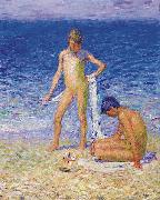 John Peter Russell Boys on the Beach Belle lle oil